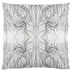 Mono Disegno Repeats Large Flano Cushion Case (one Side) by kaleidomarblingart