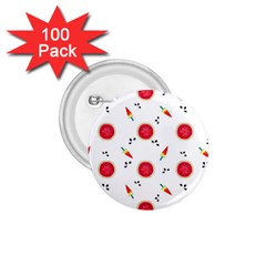 Slices Of Red And Juicy Watermelon 1 75  Buttons (100 Pack)  by SychEva