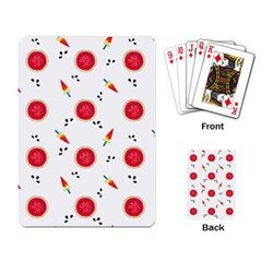 Slices Of Red And Juicy Watermelon Playing Cards Single Design (rectangle) by SychEva