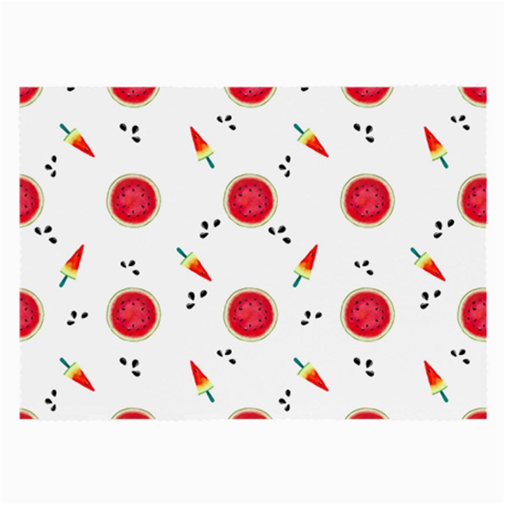 Slices Of Red And Juicy Watermelon Large Glasses Cloth (2 Sides)