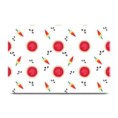 Slices Of Red And Juicy Watermelon Plate Mats by SychEva