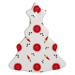 Slices Of Red And Juicy Watermelon Ornament (christmas Tree) 