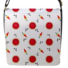 Slices Of Red And Juicy Watermelon Flap Closure Messenger Bag (s) by SychEva