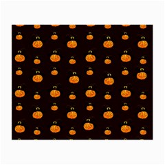 Halloween Pumpkins Pattern, Witch Hat Jack O  Lantern Small Glasses Cloth by Casemiro