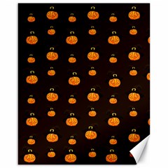 Halloween Pumpkins Pattern, Witch Hat Jack O  Lantern Canvas 16  X 20  by Casemiro