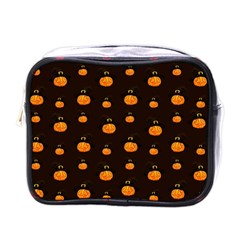 Halloween Pumpkins Pattern, Witch Hat Jack O  Lantern Mini Toiletries Bag (one Side) by Casemiro