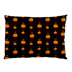 Halloween Pumpkins Pattern, Witch Hat Jack O  Lantern Pillow Case (two Sides) by Casemiro