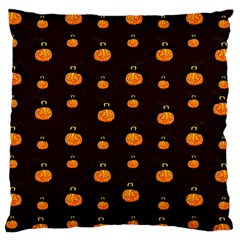 Halloween Pumpkins Pattern, Witch Hat Jack O  Lantern Large Cushion Case (one Side) by Casemiro