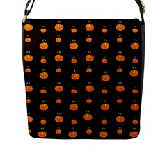 Halloween Pumpkins Pattern, Witch Hat Jack O  Lantern Flap Closure Messenger Bag (l) by Casemiro