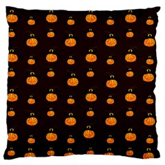 Halloween Pumpkins Pattern, Witch Hat Jack O  Lantern Standard Flano Cushion Case (two Sides) by Casemiro