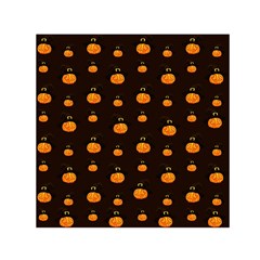 Halloween Pumpkins Pattern, Witch Hat Jack O  Lantern Small Satin Scarf (square) by Casemiro