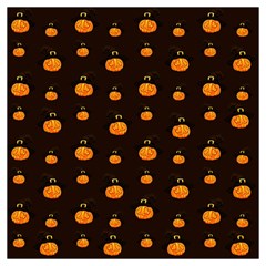 Halloween Pumpkins Pattern, Witch Hat Jack O  Lantern Lightweight Scarf  by Casemiro