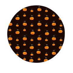 Halloween Pumpkins Pattern, Witch Hat Jack O  Lantern Mini Round Pill Box (pack Of 5) by Casemiro