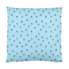 Cute Kawaii dogs pattern at sky blue Standard Cushion Case (One Side)