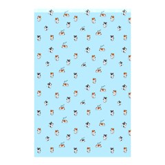 Cute Kawaii Dogs Pattern At Sky Blue Shower Curtain 48  X 72  (small)  by Casemiro