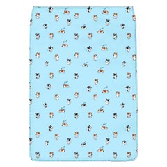 Cute Kawaii dogs pattern at sky blue Removable Flap Cover (L)