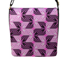 Abstract Flap Closure Messenger Bag (l) by Sparkle