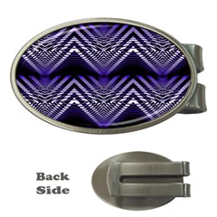 Digital Waves Money Clips (oval)  by Sparkle