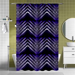 Digital Waves Shower Curtain 48  X 72  (small)  by Sparkle