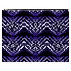 Digital Waves Cosmetic Bag (xxxl) by Sparkle