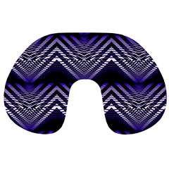 Digital Waves Travel Neck Pillow by Sparkle