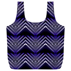 Digital Waves Full Print Recycle Bag (xl) by Sparkle