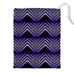 Digital Waves Drawstring Pouch (5xl) by Sparkle