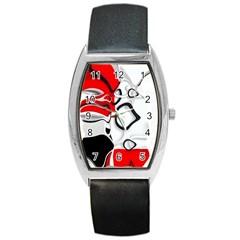 Modern Art Barrel Style Metal Watch by Sparkle