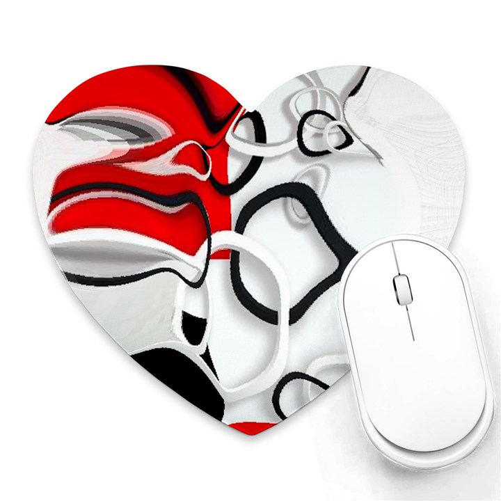 Modern art Heart Mousepads