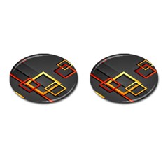 Modern Geometry Cufflinks (oval) by Sparkle