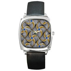 Modern Optaart Square Metal Watch by Sparkle