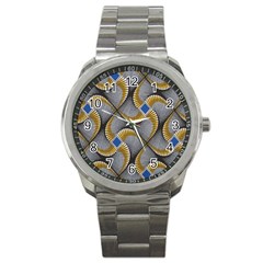 Modern Optaart Sport Metal Watch by Sparkle