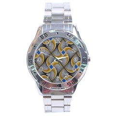 Modern Optaart Stainless Steel Analogue Watch by Sparkle