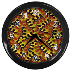 Modern Zippers Wall Clock (black) by Sparkle