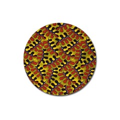 Modern Zippers Magnet 3  (round) by Sparkle