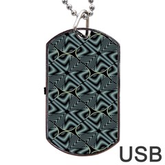 Modern Illusion Dog Tag Usb Flash (one Side) by Sparkle