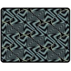 Modern Illusion Double Sided Fleece Blanket (medium)  by Sparkle