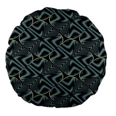 Modern Illusion Large 18  Premium Flano Round Cushions