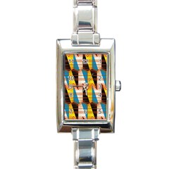 Digital Tringles Rectangle Italian Charm Watch by Sparkle