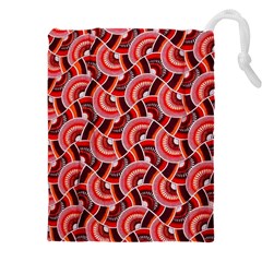 Digital Waves Drawstring Pouch (4xl) by Sparkle