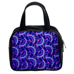 Digital Waves Classic Handbag (two Sides) by Sparkle