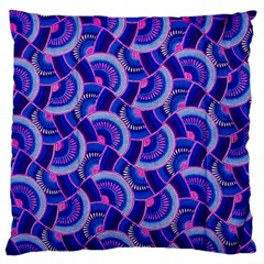 Digital Waves Large Cushion Case (one Side) by Sparkle