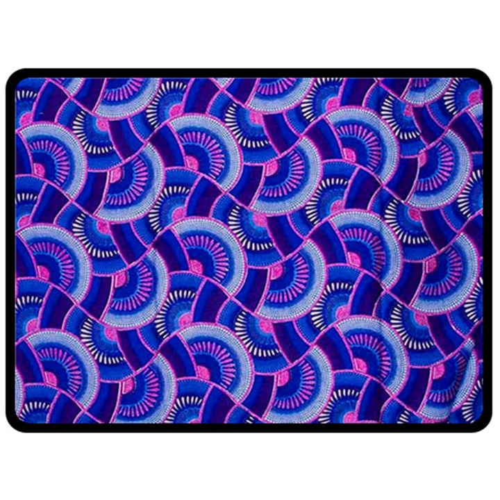 Digital Waves Double Sided Fleece Blanket (Large) 