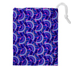 Digital Waves Drawstring Pouch (4xl) by Sparkle