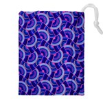 Digital Waves Drawstring Pouch (4XL) Front