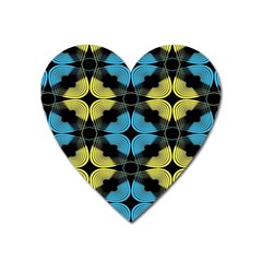 Digital Floral Heart Magnet by Sparkle