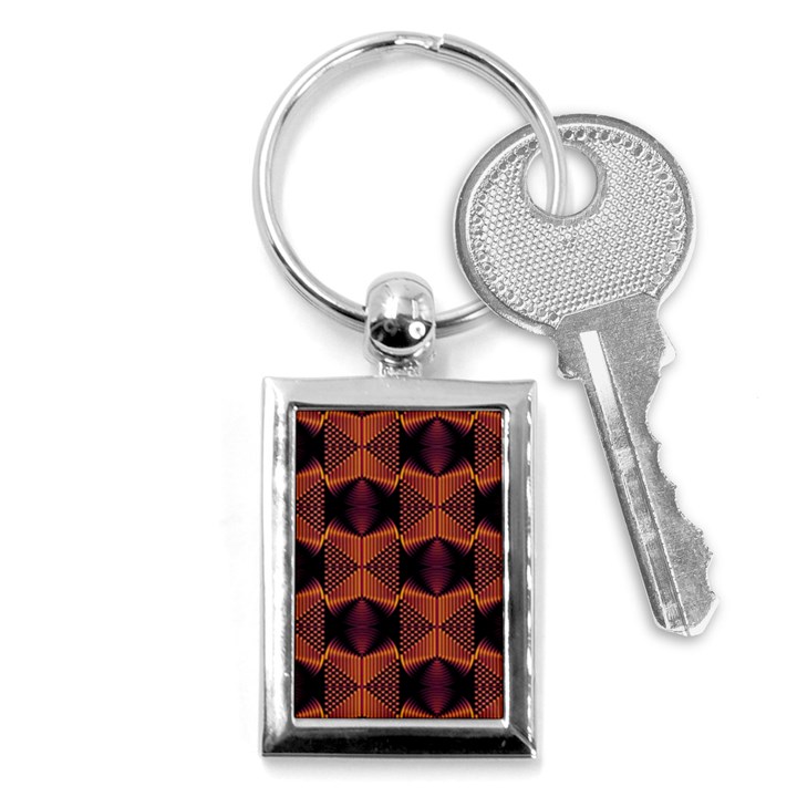 Digital diamonds Key Chain (Rectangle)