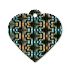 Digital Springs Dog Tag Heart (one Side) by Sparkle