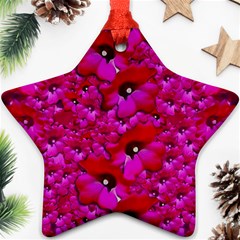 Flowers Grow And Peace Also For Humankind Star Ornament (two Sides)