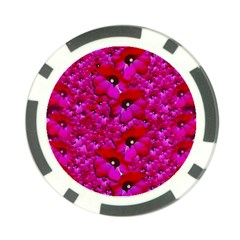 Flowers Grow And Peace Also For Humankind Poker Chip Card Guard by pepitasart